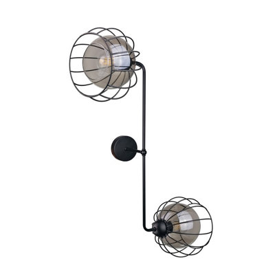 Luminosa Lighting Luminosa Solo Wall Lamp Black25Cm2X E27 from B&Q