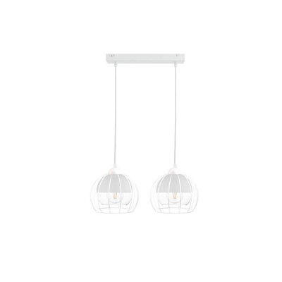 Luminosa Lighting Luminosa Solo Bar Pendant Ceiling Light White50Cm2X E27 from B&Q