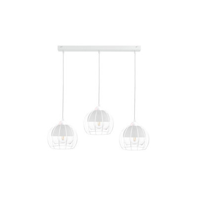 Luminosa Lighting Luminosa Solo Bar Pendant Ceiling Light White60Cm3X E27 from B&Q