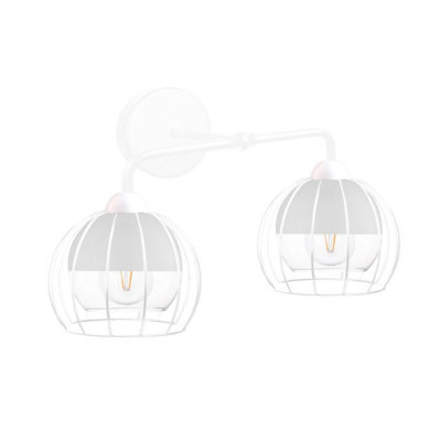 Luminosa Lighting Luminosa Solo Wall Lamp White25Cm2X E27 from B&Q