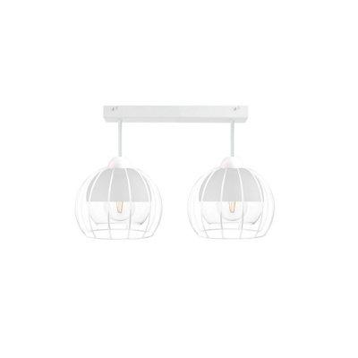 Luminosa Lighting Luminosa Solo Semi Flush Light White50Cm2X E27 from B&Q