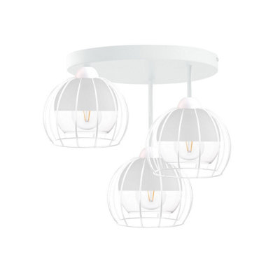 Luminosa Lighting Luminosa Solo Semi Flush Light White30Cm3X E27 from B&Q