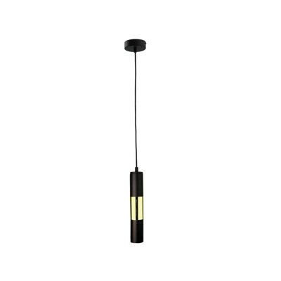 Luminosa Lighting Luminosa Magnum Slim Pendant Ceiling Light BlackGold10Cm1X Gu10 from B&Q