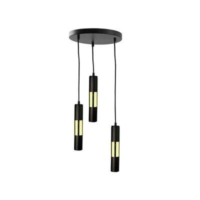 Luminosa Lighting Luminosa Magnum Cluster Pendant Ceiling Light BlackGold30Cm3X Gu10 from B&Q