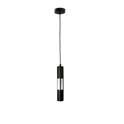 Luminosa Lighting Luminosa Magnum Slim Pendant Ceiling Light BlackChrome10Cm1X Gu10 from B&Q