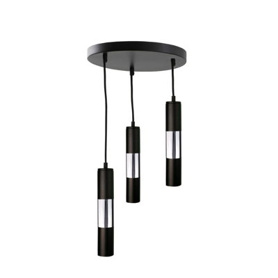 Luminosa Lighting Luminosa Magnum Cluster Pendant Ceiling Light BlackSilver30Cm3X Gu10 from B&Q