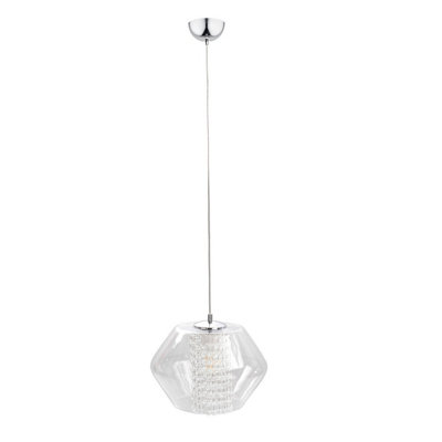 Luminosa Lighting Luminosa Rodes Dome Pendant Ceiling Light Crystal30Cm1X E27 from B&Q