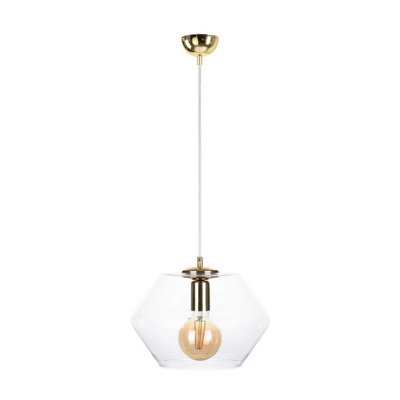 Luminosa Lighting Luminosa Eve Dome Pendant Ceiling Light Gold30Cm1X E27 from B&Q