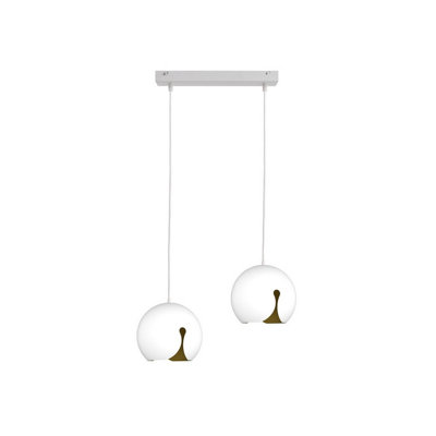 Luminosa Lighting Luminosa Malaga Bar Pendant Ceiling Light White50Cm2X E27 from B&Q