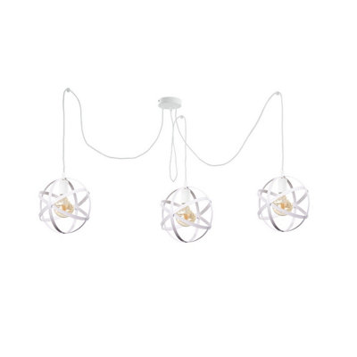 Luminosa Lighting Luminosa Pola Cluster Pendant Ceiling Light White3X E27 from B&Q