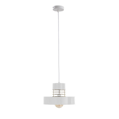 Luminosa Lighting Luminosa Bossi Wire Dome Pendant Ceiling Light GoldWhite30Cm1X E27 from B&Q