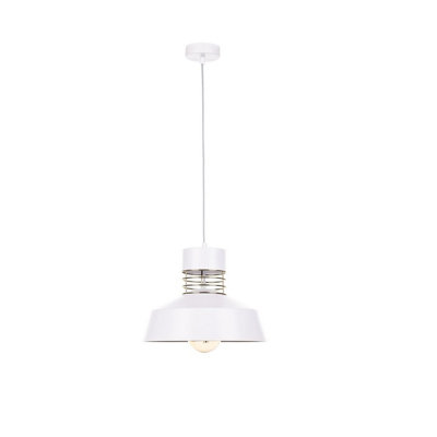 Luminosa Lighting Luminosa Titanium Dome Pendant Ceiling Light GoldWhite34Cm1X E27 from B&Q