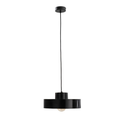 B&Q -  Luminosa Iglo Dome Pendant Ceiling Light Black30Cm1X E27