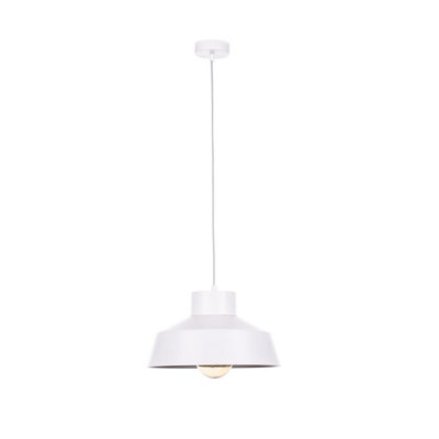 Luminosa Lighting Luminosa Moon Dome Pendant Ceiling Light White34Cm1X E27 from B&Q