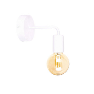 Luminosa Lighting Luminosa Nixon Wall Lamp White16Cm1X E27 from B&Q