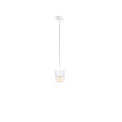 Luminosa Lighting Luminosa Atollo Slim Pendant Ceiling Light White12Cm1X E27 from B&Q