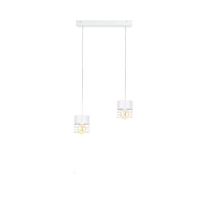 Luminosa Lighting Luminosa Atollo Bar Pendant Ceiling Light White50Cm2X E27 from B&Q