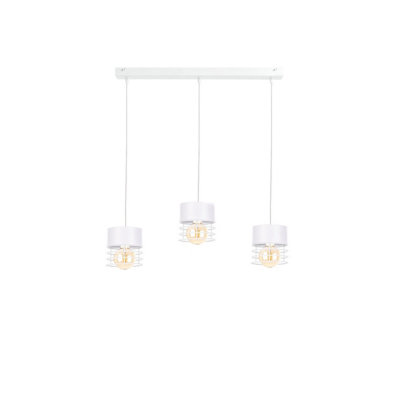 Luminosa Lighting Luminosa Atollo Bar Pendant Ceiling Light White60Cm3X E27 from B&Q