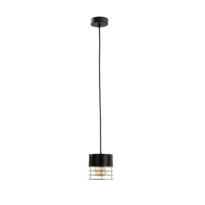 Luminosa Lighting Luminosa Royal Slim Pendant Ceiling Light Black12Cm1X E27 from B&Q