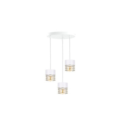 Luminosa Lighting Luminosa Royal Cluster Pendant Ceiling Light WhiteGold32Cm3X E27 from B&Q