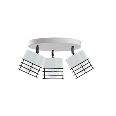 Luminosa Lighting Luminosa Ohio Ceiling Spotlight Clusters WhiteBlack32Cm3X E27 from B&Q