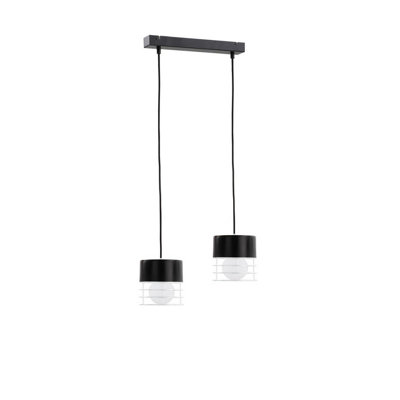 Luminosa Lighting Luminosa Mao Bar Pendant Ceiling Light Black50Cm2X E27 from B&Q