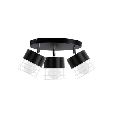 Luminosa Lighting Luminosa Mao Ceiling Spotlight Clusters Black32Cm3X E27 from B&Q