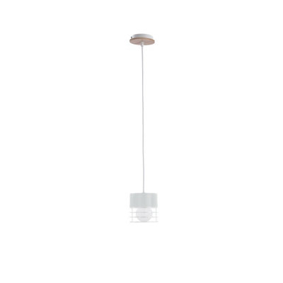 Luminosa Lighting Luminosa Casa Slim Pendant Ceiling Light WhiteWood12Cm1X E27 from B&Q