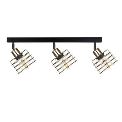 Luminosa Lighting Luminosa Viva Ceiling Spotlight Bar Gold60Cm3X E27 from B&Q