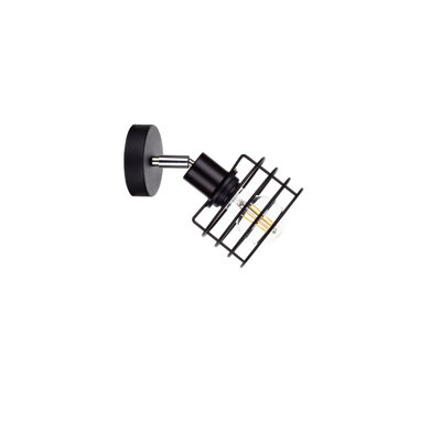 Luminosa Lighting Luminosa Viva Adjustable Wall Lamp Black12Cm1X E27 from B&Q