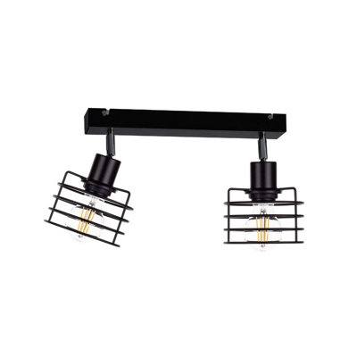 Luminosa Lighting Luminosa Viva Twin Ceiling Spotlight Black50Cm2X E27 from B&Q