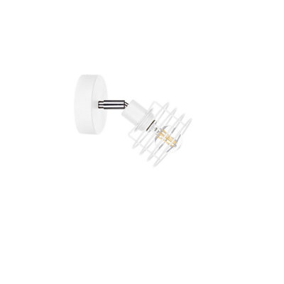 Luminosa Lighting Luminosa Viva Adjustable Wall Lamp White12Cm1X E27 from B&Q