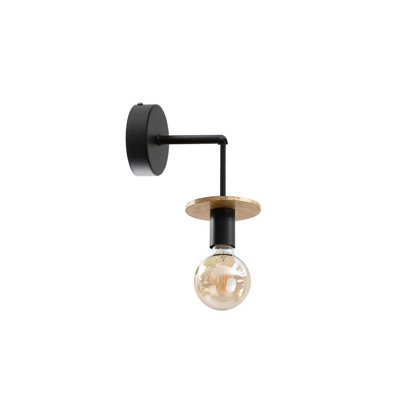 Luminosa Lighting Luminosa Saturn Dome Wall Lamp Gold12Cm1X E27 from B&Q