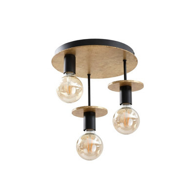 Luminosa Lighting Luminosa Saturn Multi Arm Semi Flush Ceiling Light Gold30Cm3X E27 from B&Q