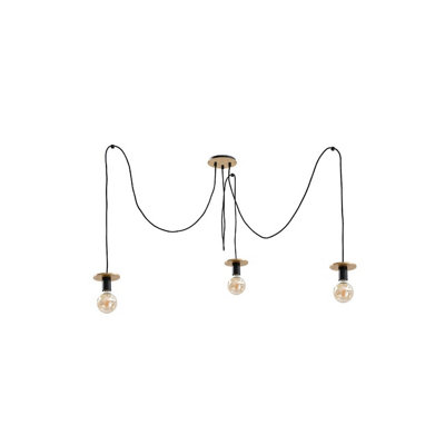 Luminosa Lighting Luminosa Saturn Cluster Pendant Ceiling Light Gold3X E27 from B&Q