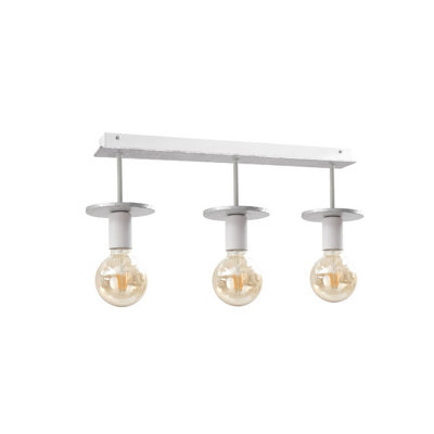 Luminosa Lighting Luminosa Saturn Ceiling Spotlight Bar Silver60Cm3X E27 from B&Q