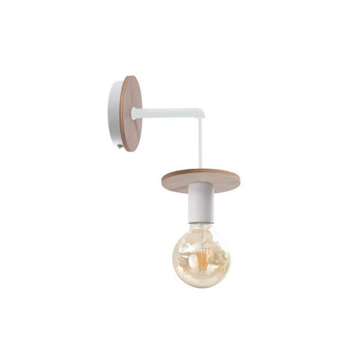 Luminosa Lighting Luminosa Saturn Wall Lamp Natural12Cm1X E27 from B&Q