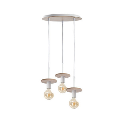 Luminosa Lighting Luminosa Saturn Cluster Pendant Ceiling Light Natural30Cm3X E27 from B&Q