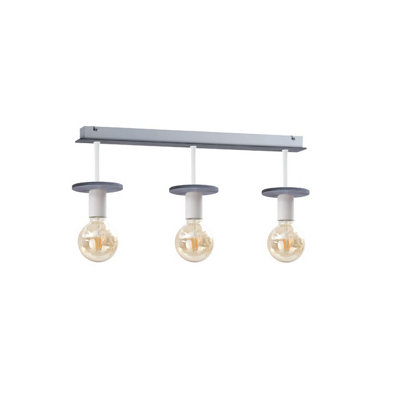 Luminosa Lighting Luminosa Saturn Ceiling Spotlight Bar Grey60Cm3X E27 from B&Q