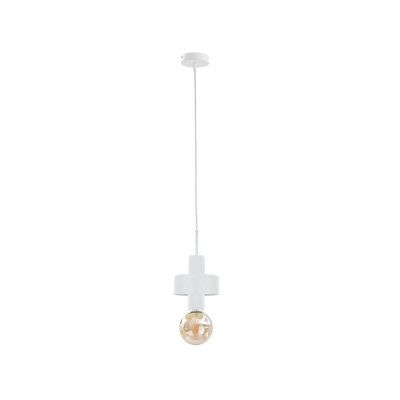 Luminosa Lighting Luminosa Unica Slim Pendant Ceiling Light White12Cm1X E27 from B&Q