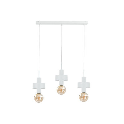 Luminosa Lighting Luminosa Unica Bar Pendant Ceiling Light White60Cm3X E27 from B&Q