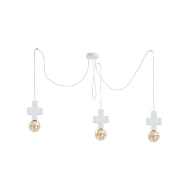 Luminosa Lighting Luminosa Unica Cluster Pendant Ceiling Light White3X E27 from B&Q