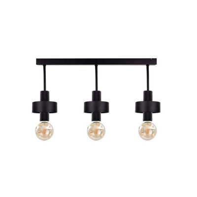 Luminosa Lighting Luminosa Unica Ceiling Spotlight Bar Black60Cm3X E27 from B&Q