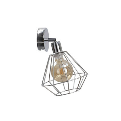 Luminosa Lighting Luminosa Kinkiet Wall Lamp Silver20Cm1X E27 from B&Q