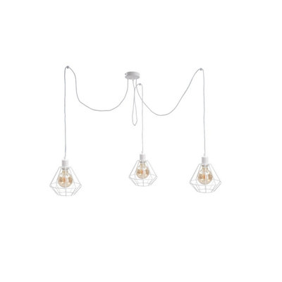 Luminosa Lighting Luminosa Foskal Cluster Pendant Ceiling Light White3X E27 from B&Q
