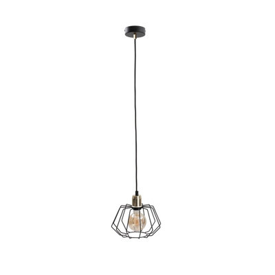 Luminosa Lighting Luminosa Luna Wire Frame Pendant Ceiling Light Gold25Cm1X E27 from B&Q