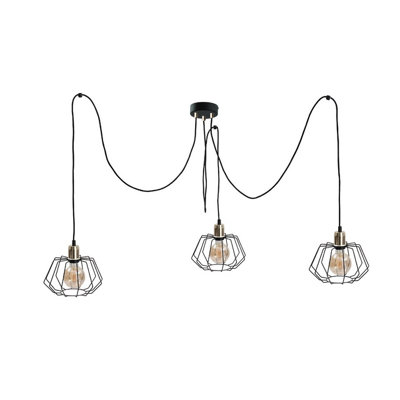Luminosa Lighting Luminosa Luna Cluster Pendant Ceiling Light Gold3X E27 from B&Q