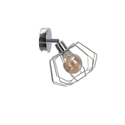 Luminosa Lighting Luminosa Luna Wall Lamp Silver25Cm1X E27 from B&Q