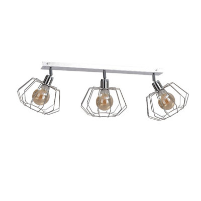 Luminosa Lighting Luminosa Luna Ceiling Spotlight Bar Silver63Cm1X E27 from B&Q