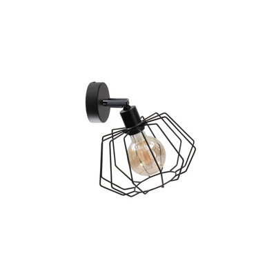 Luminosa Lighting Luminosa Luna Wall Lamp Black25Cm1X E27 from B&Q